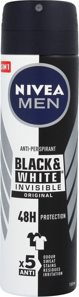 NIVEA Men Invisible Black&White 48H Orginal Antitranspirant 150ml
