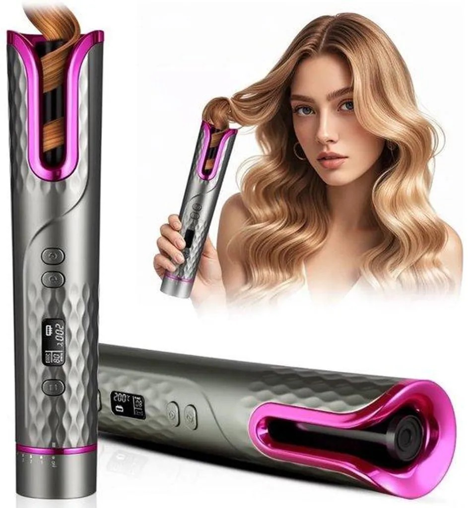 Fer à boucler automatique pour cheveux longs et courts sans effort