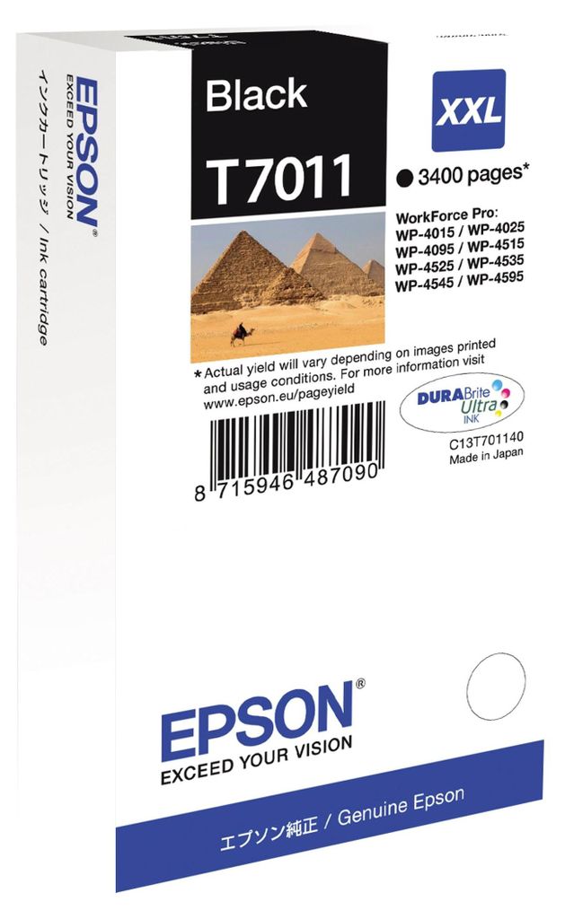 Epson T7011 - rozmiar XXL - czarny - oryginalny - Zdjęcie produktu 