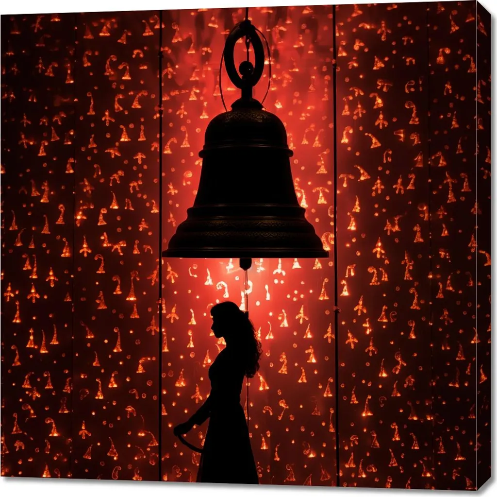 Grand tableau rétroéclairé Silence 90 x 90 cm déco salon moderne