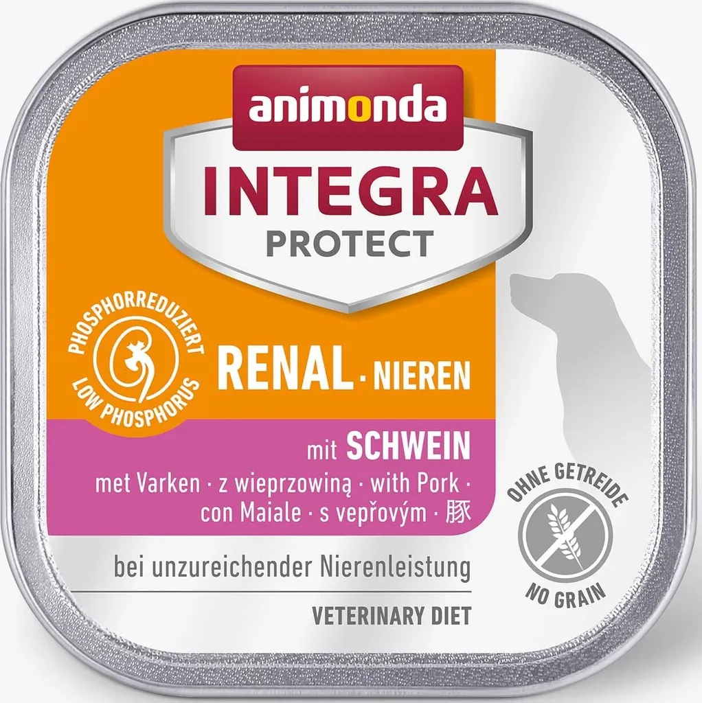 Alimentation Chien Insuffisant Rénal - Animonda Integra Porc 150g x11