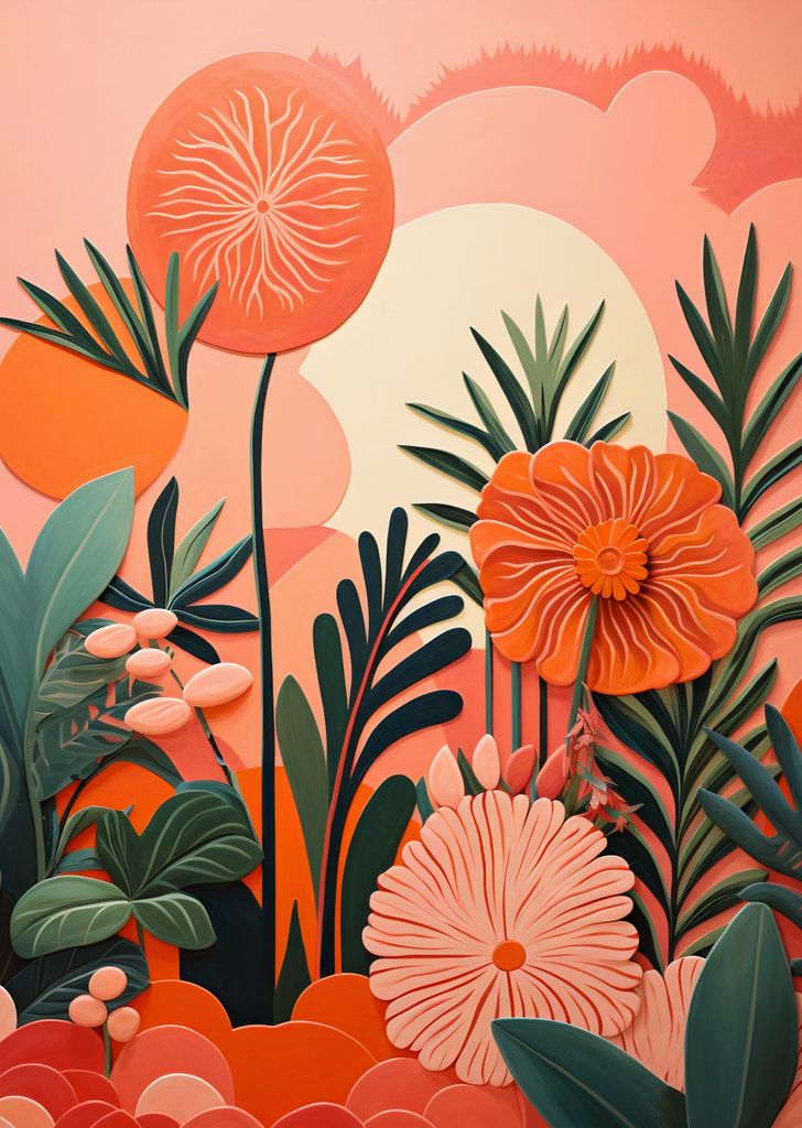 Plakat 64x90cm Korallgarten