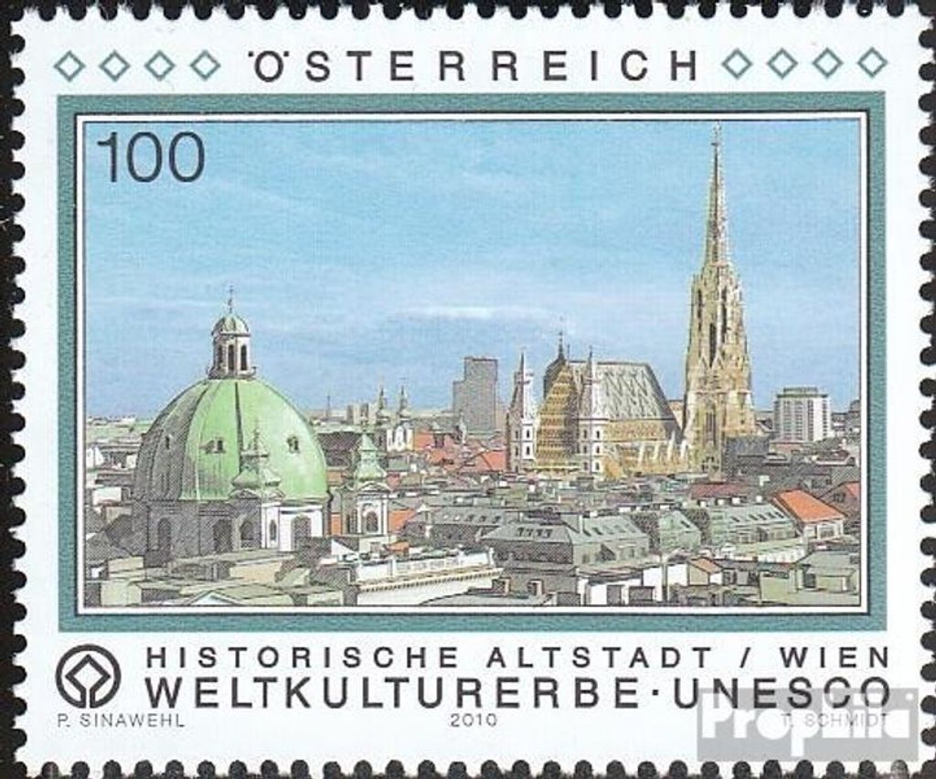 Briefmarken Österreich 2010 Mi 2901 (kompl.Ausg.) postfrisch UNESCO-Welterbe
