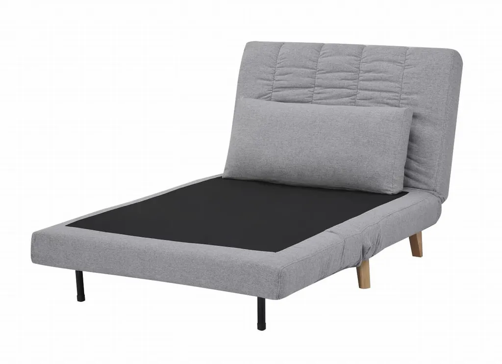 Bain de soleil DALIMIL gris clair - Lit de jardin confortable réglable - 6