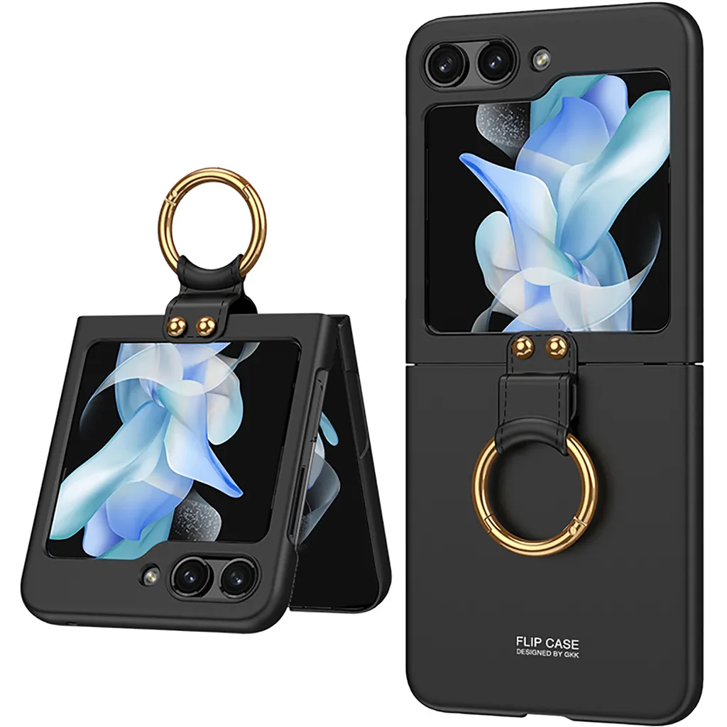 Cover Rigida Z Flip 5 Slim Matte - Supporto Anello per Samsung Galaxy
