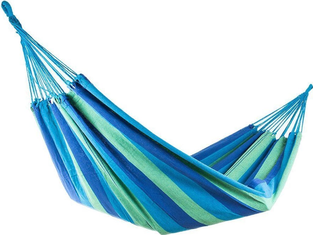 Hamaca Verk, 200 x 150 cm, con rayas azules gruesas Imagen del producto 