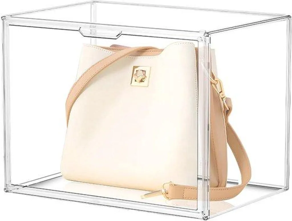 Vitrine de Rangement en Plastique Empilable pour Livres et Cosmétiques