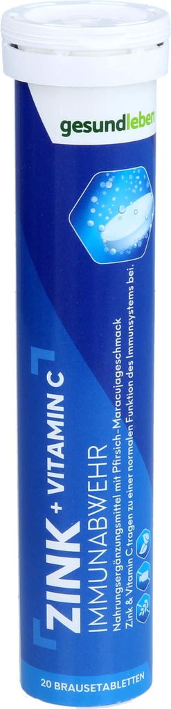 Gesund Leben Zink+Vitamin C Brausetabletten 20 St