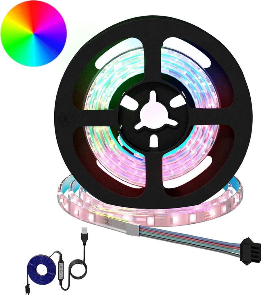 LED Streifen 2 pcs Schwarz und Transparent 750 mm