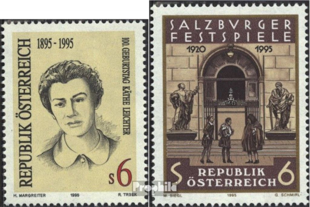 Briefmarken Österreich 1995 Mi 2164,2165 (kompl.Ausg.) postfrisch Sondermarken