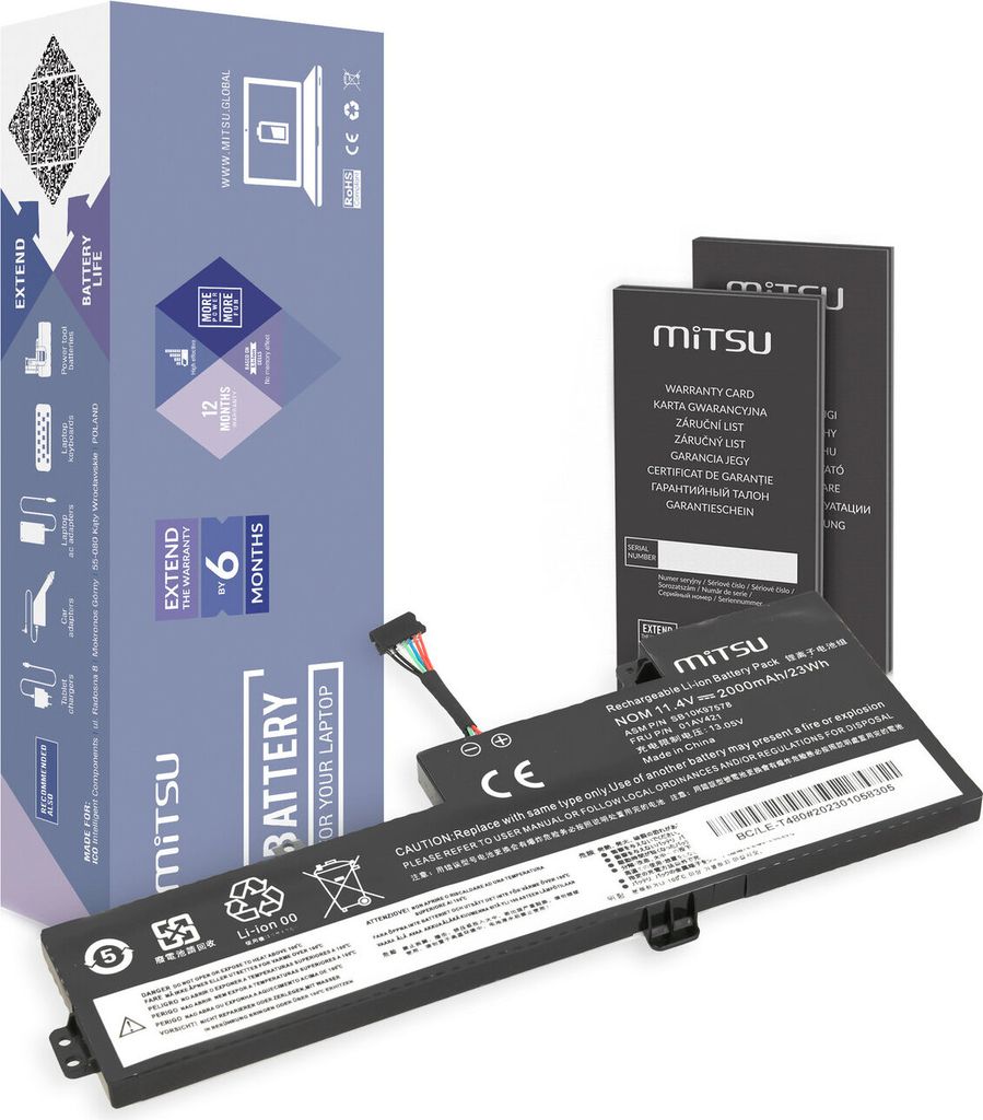 Mitsu Lenovo T470 T480 A475 A485 01AA419