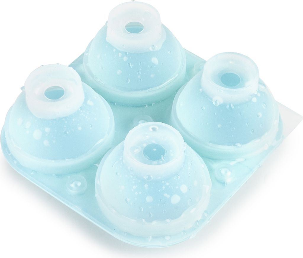 XL Ibili-Tapones Eiskugelform, Silikon, 12x12x6,5 cm, türkis