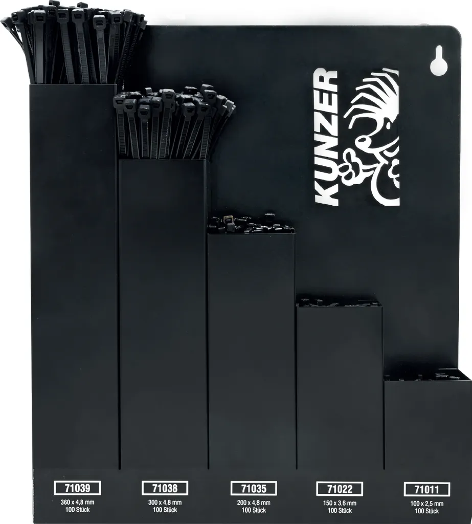 Kit Kunzer 500 Fascette con Box Parete in Acciaio | Offerta Speciale