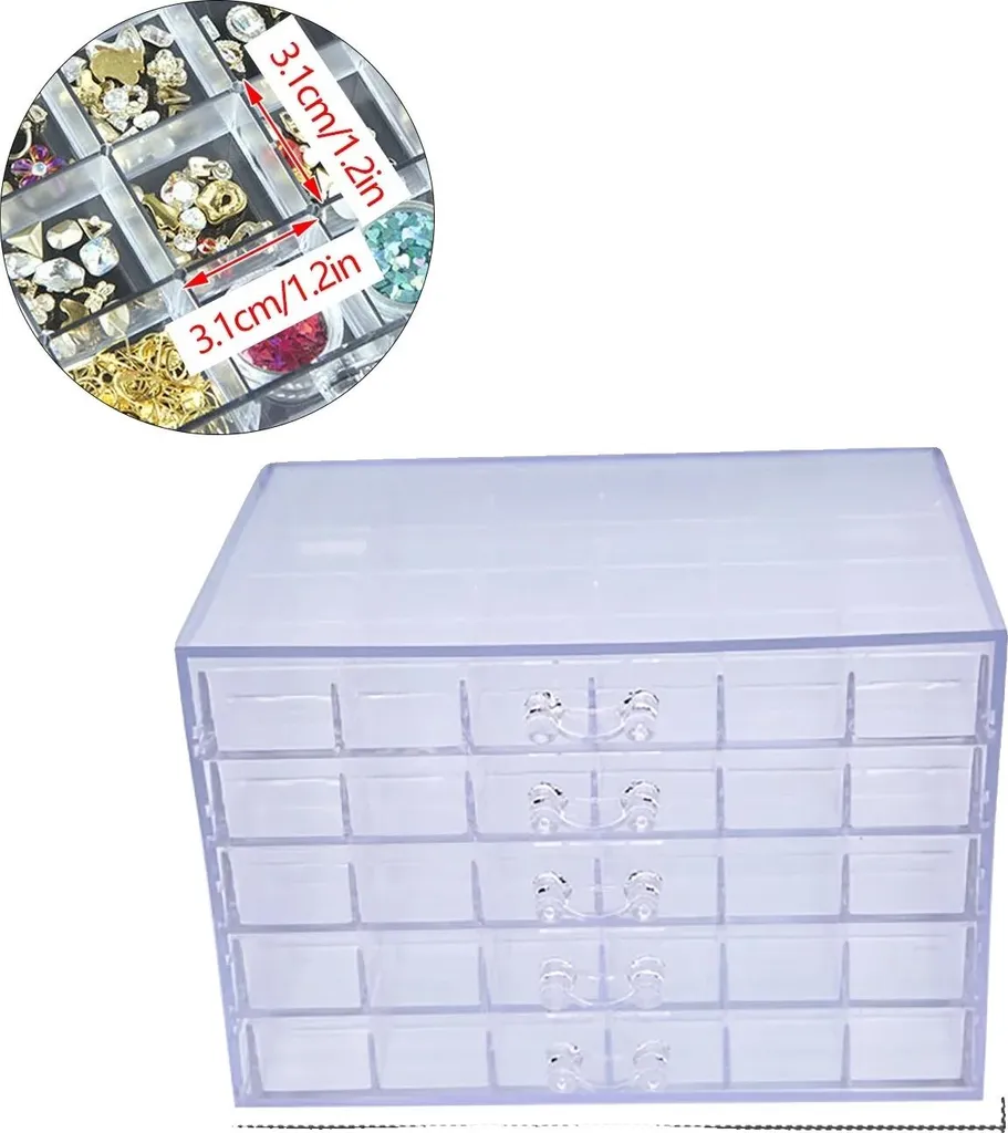 Rangement art de l'ongle pour tiroir de coiffeuse et table manucure