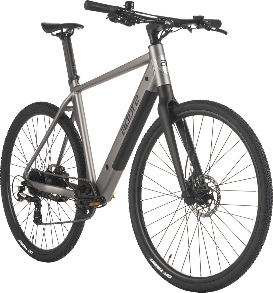 ADORE E-Citybike 28" Alu Urban Bike Stadtfahrrad UBR-770 Heckmotor 35NM / 9,8Ah Stahlgrau adore-bikes 276E