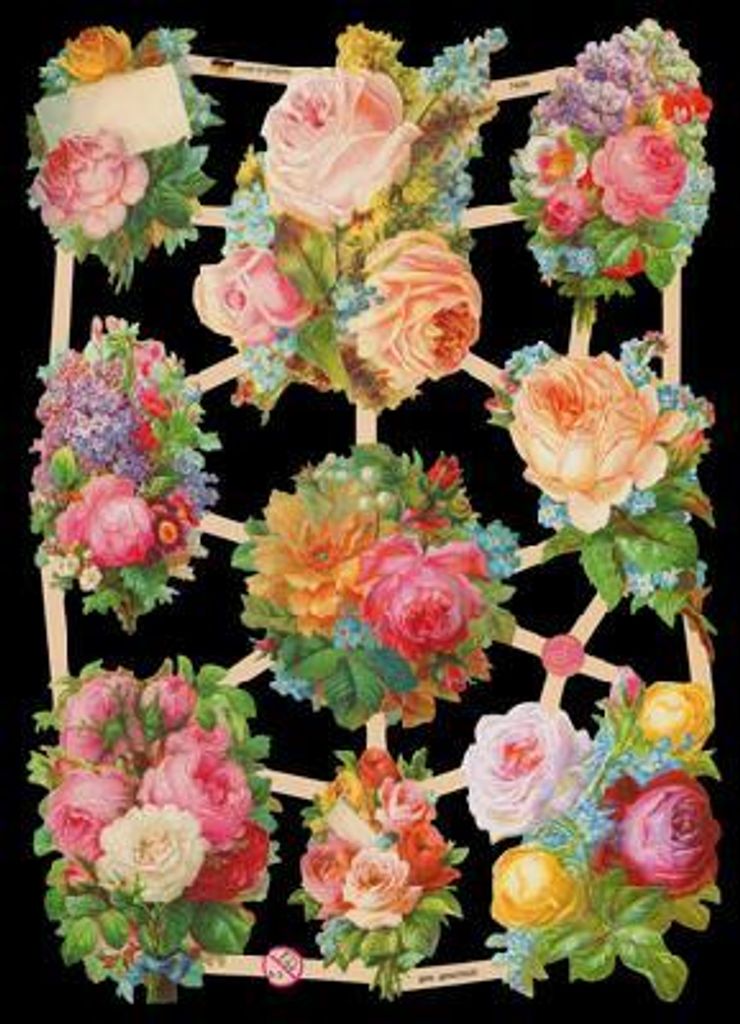 Glanzbilder - Blumen Motiv 4