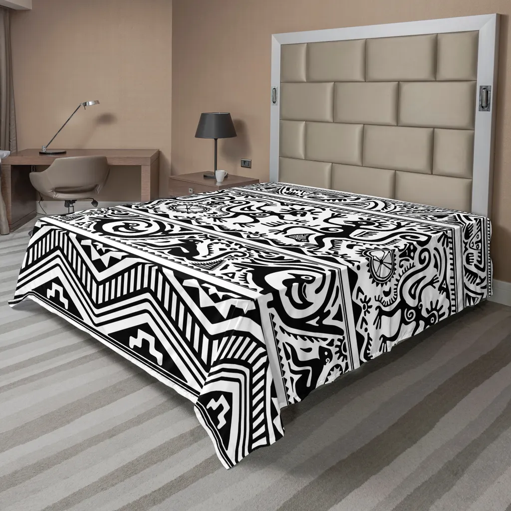 Lenzuolo Tribale ABAKUHAUS 244x205: Arte Africana per il Tuo Letto