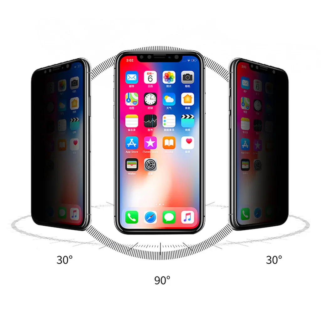 Confezione da 2 pellicole protettive per la privacy per iPhone