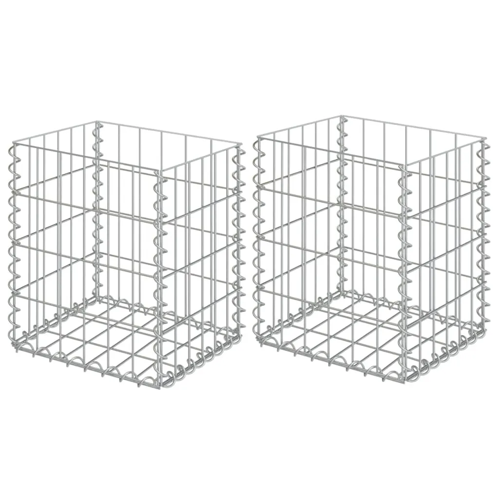 Paniers à gabion pour bordure de jardin et muret - Acier 30x30x40 cm