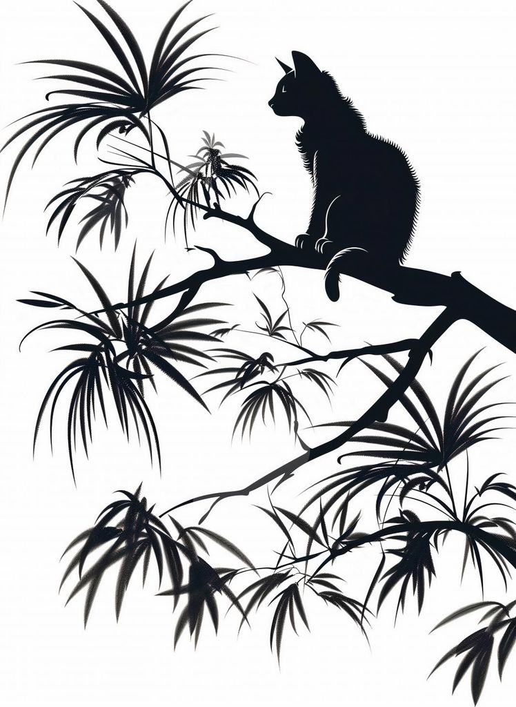 Plakat 25x35cm Auf einem Ast