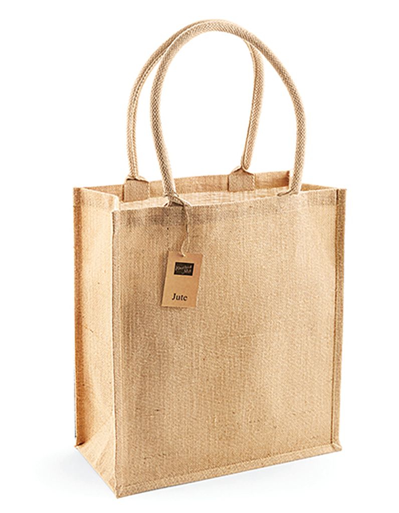 Westford Mill W409 | Jute Boutique Shopper 36 x 41 x 17 cm - Farbe: Natural - Größe: One Size