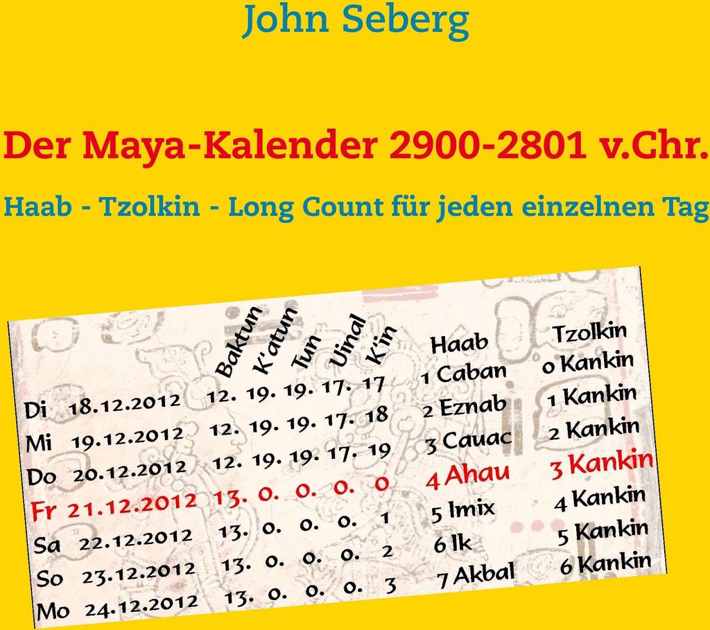 Der Maya-Kalender 2900-2801 v.Chr.