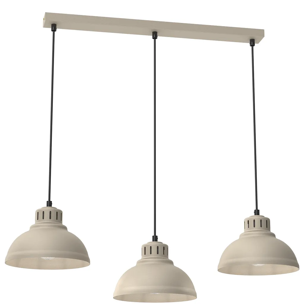 Lustre Sven beige 3xE27 au design épuré pour un éclairage doux et chic