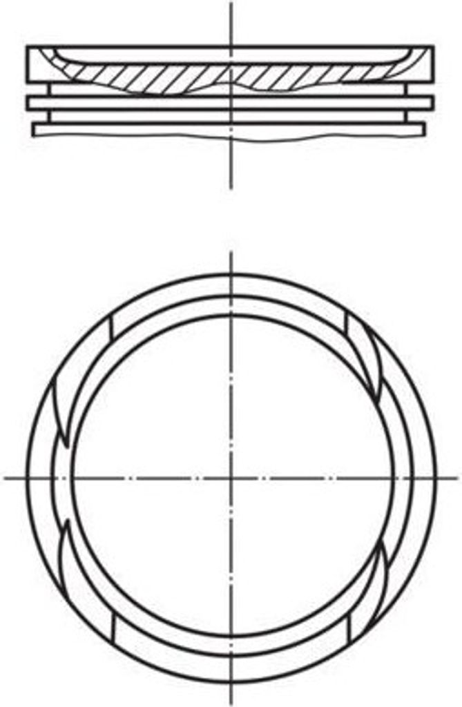 MAHLE ORIGINAL 011 PI 00112 001 Kolben