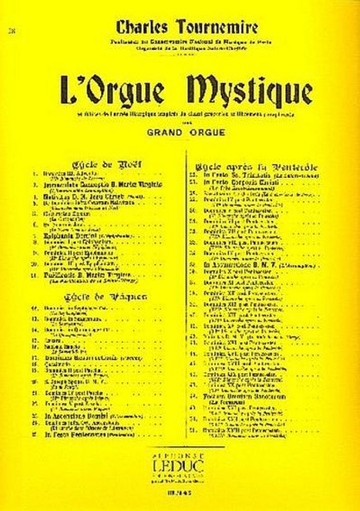 L'orgue mystique vol.28sacritissimi cordis Jesu
