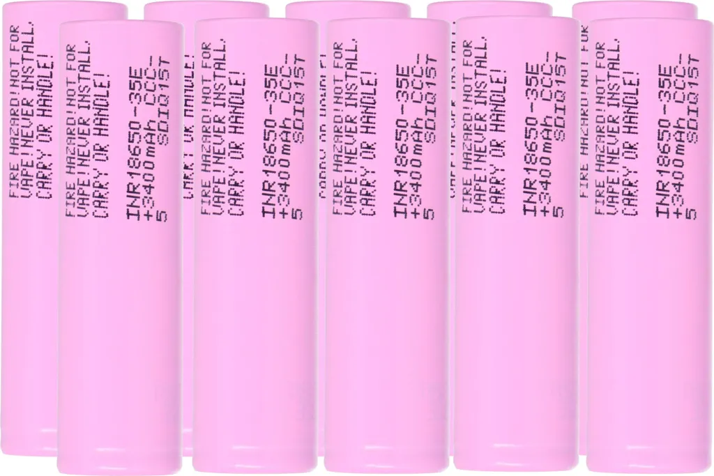 Batterie Rechargeable 18650 Samsung 35E - Lot de 10 Accumulateurs 3.6V