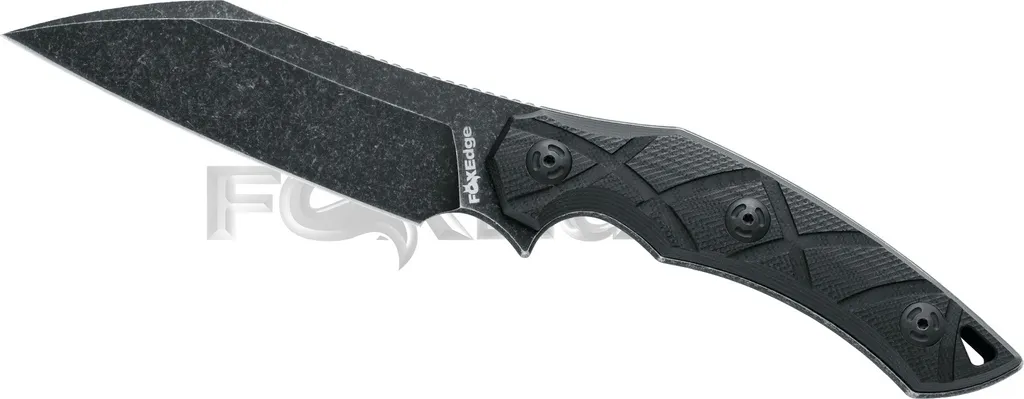 Poignard de survie Fox Lycosa 1 lame fixe et manche G10 noir robuste