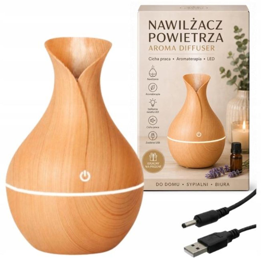 Nawilżacz powietrza, dyfuzor zapachowy, aromaterapia, Zdjęcie produktu 
