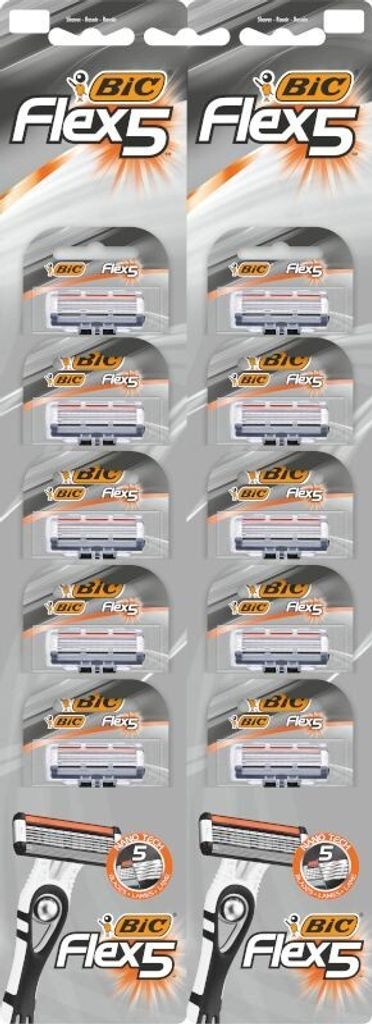 Bic Flex 5 Disposable Razors 10 Pieces