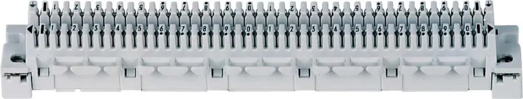 Rail LSA-Plus DE620041652 en acier pour distribution de 20 paires IP20