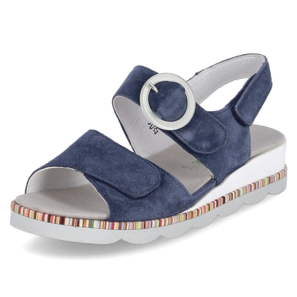 WALDLÄUFER Damen Sandalen & Sandaletten blau Gr. 7