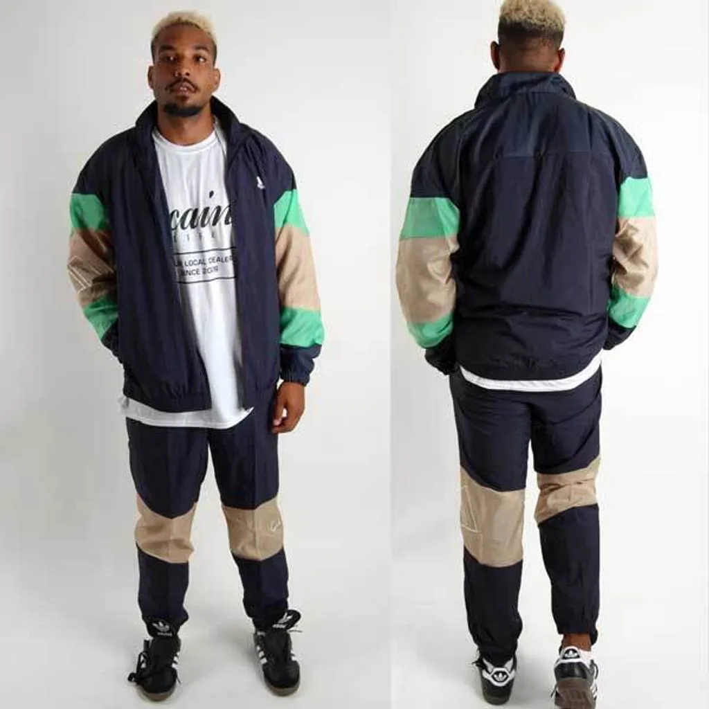 Survêtement Adidas MTS 3Bars Logo Vert Beiton 2XL pour homme performant