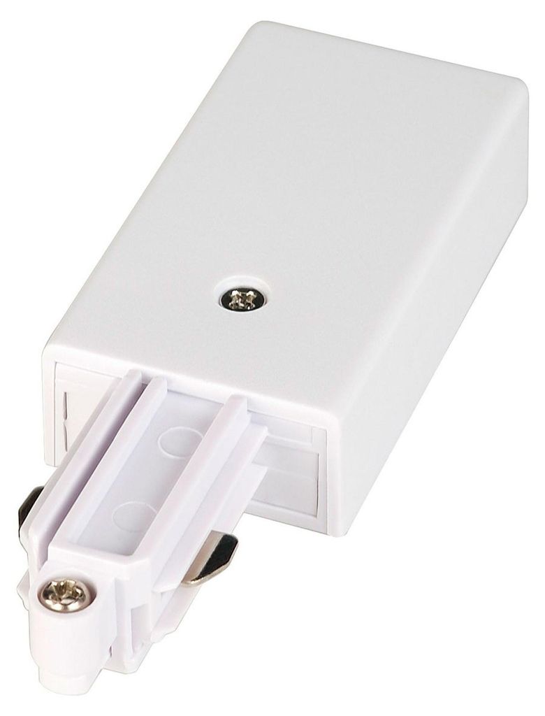 SLV Einspeiser f.1PH-Stromschien 143031 Weiss, Schutzleiter Produktbild 