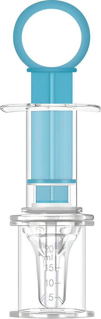 VP Santé, Spritze für flüssige Medizin für Kinder ohne Bisphenol, Weiß / Blau