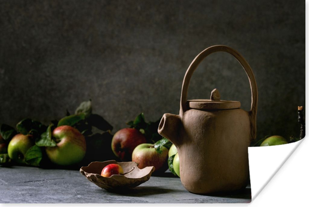 MuchoWow Poster Teekanne - Tee - Stilleben 60x40 cm - Schlafzimmerdekoration