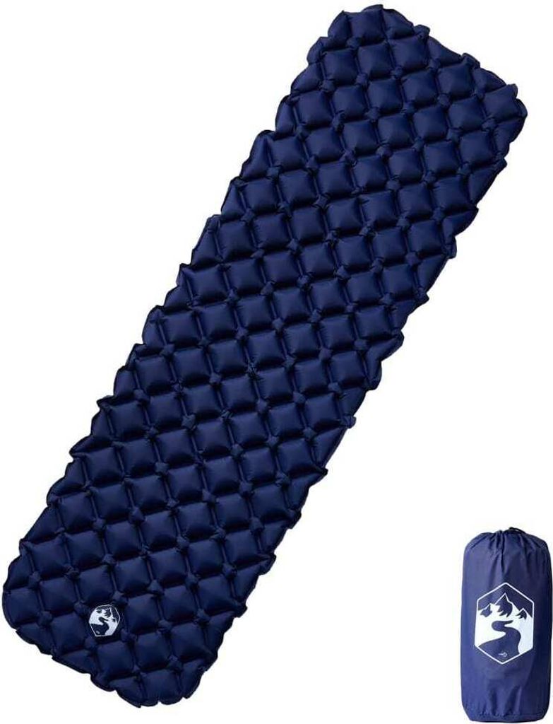 Ankonbej Aufblasbare Isomatte Marineblau 190x58x6 cm