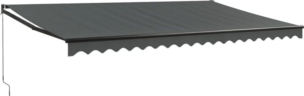 vidaXL Tenda retrattile antracite 5x3 m in tessuto e Immagine del prodotto 