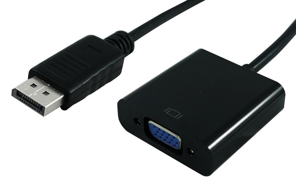 STANDARD DisplayPort-VGA Adapter, DP ST - VGA BU