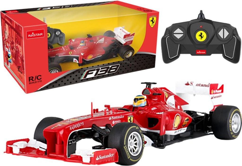 Voiture RC 1:18 Rastar Ferrari F1 Rouge Image du produit 