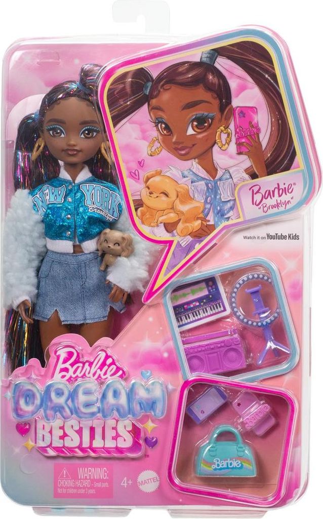 Barbie Dream Besties Puppen und Accessoires Sortiment, Modepuppe, Weiblich, 4 Jahr(e), Junge/Mädchen, 298 mm, Gemischte Farben
