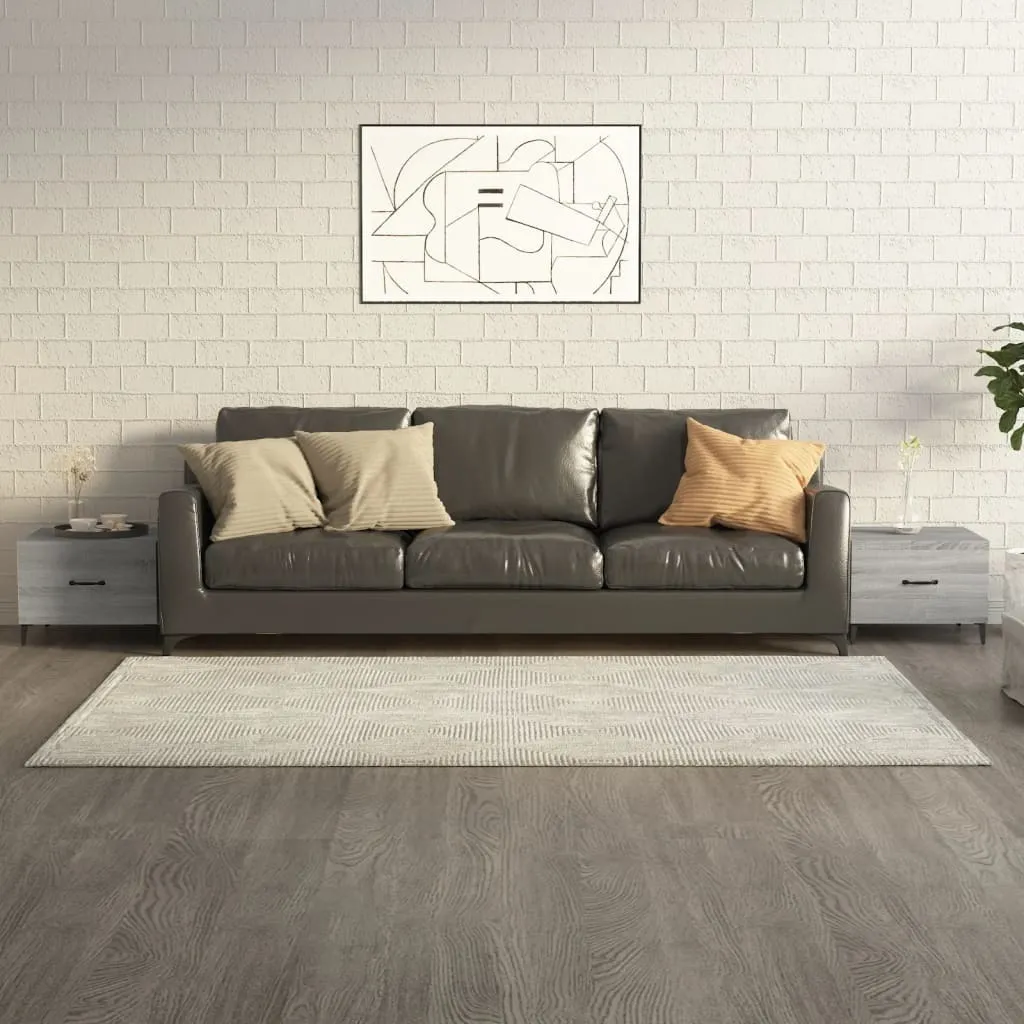 Tavolini con gambe in metallo 2 pz. Grigio Sonoma 50x50x40 cm - 2