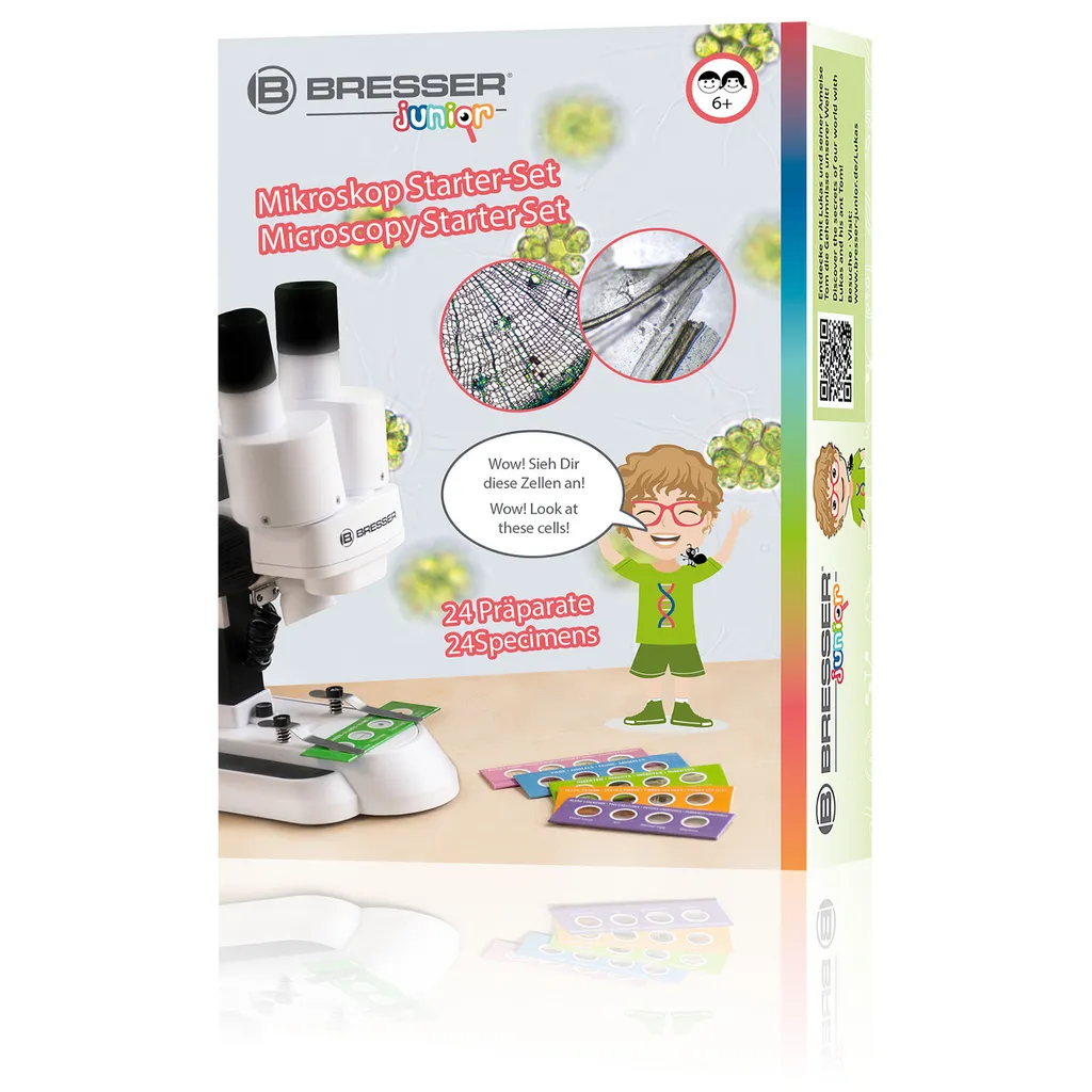 Kit de démarrage microscopie Bresser Junior avec 24 préparations