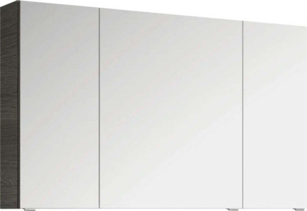 Jungborn Spiegelschrank VENTITRE 120 x 17 x 70,3 cm graphit struktur quer 3-türig J850.191250
