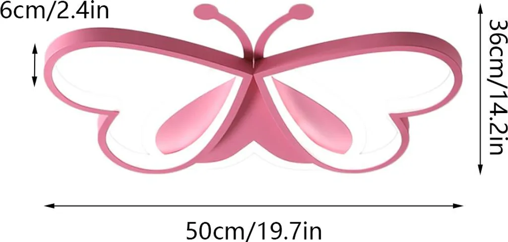 Plafonnier LED Papillon : Éclairage Anti-Éblouissement Réglable 80W - 4