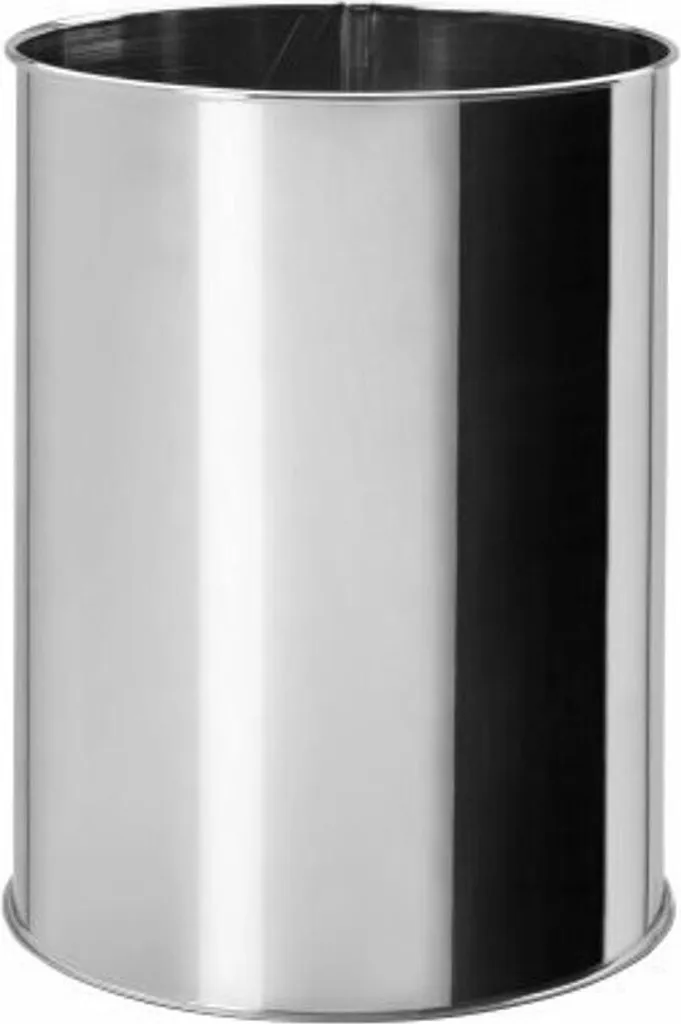 Poubelle de salle de bain 9L inox poli XP015 idéale pour petits espaces