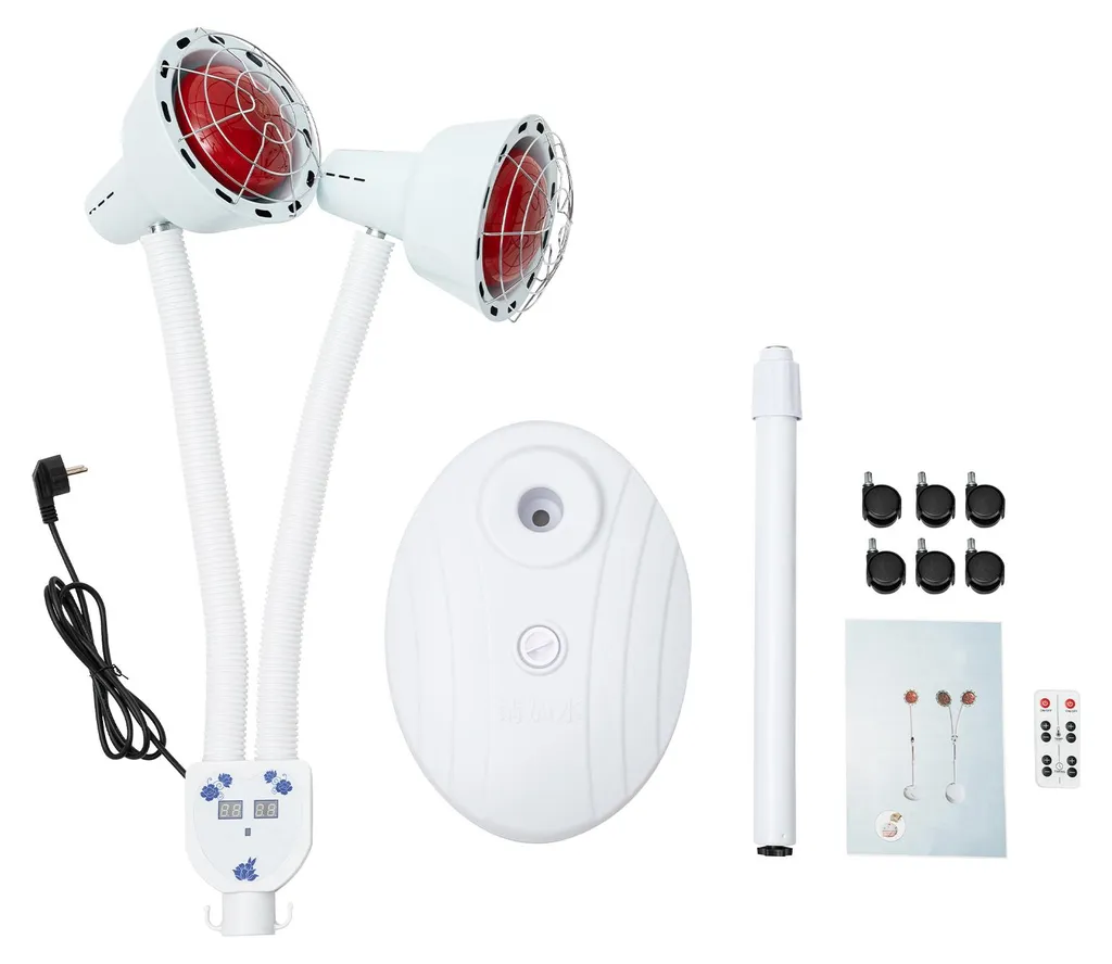 Lampe infrarouge contre mal de dos réglable à télécommande - Blanche - 4